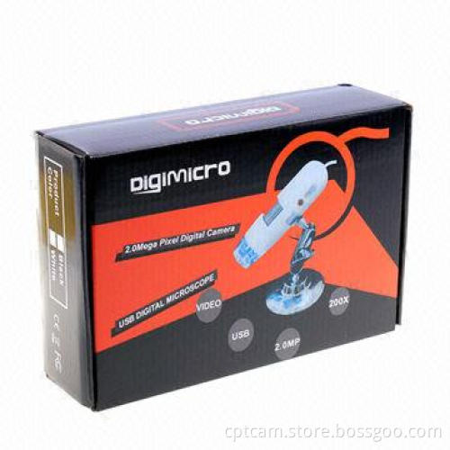 Portable 5MP 800x USB Digital Microscope with 4 LED DigiMicro Zooming Manual Zoom
